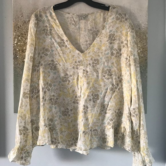 Lucky Brand Floral Blouse (NWT) - Picture 1 of 11